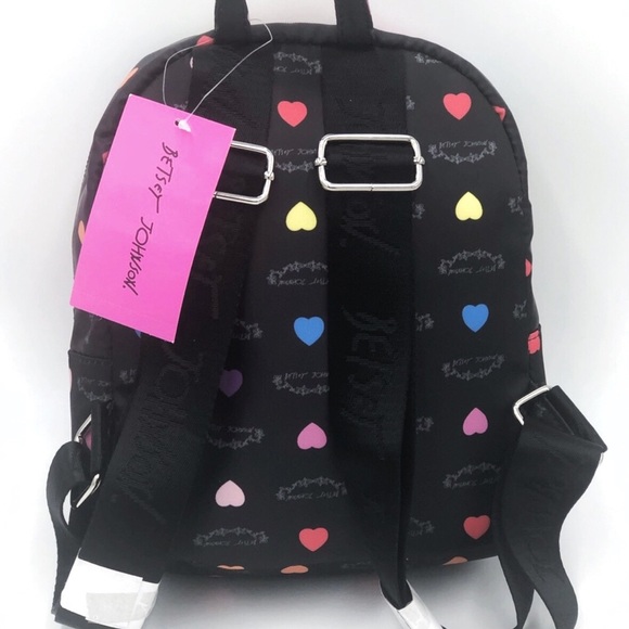 Betsey Johnson Bags Betsey Johnson Rainbow Hearts Backpack Poshmark